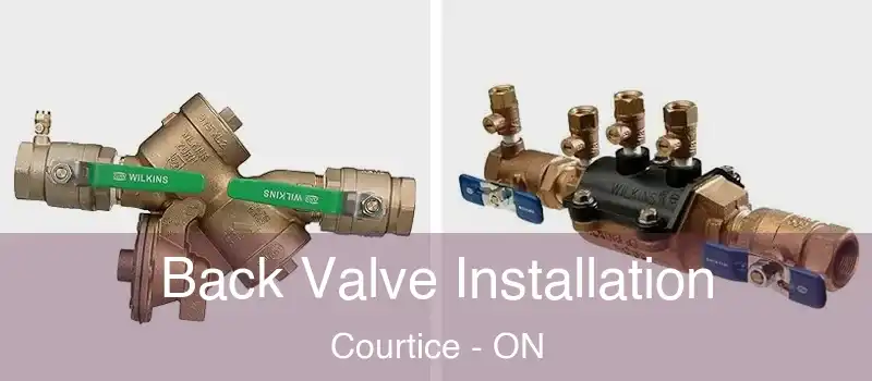  Back Valve Installation Courtice - ON