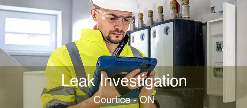 Leak Investigation Courtice - ON