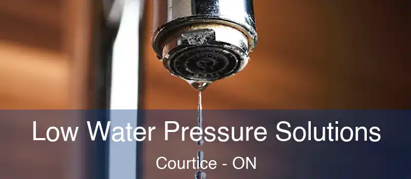 Low Water Pressure Solutions Courtice - ON